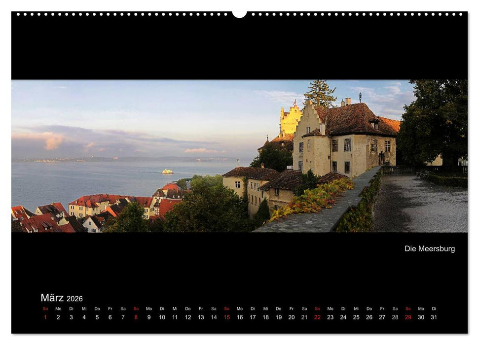 Panoramen vom Bodensee (CALVENDO Premium Wandkalender 2026)
