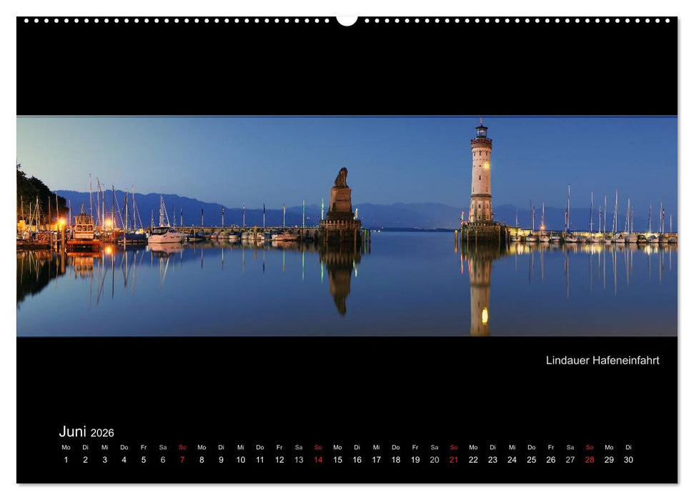 Panoramen vom Bodensee (CALVENDO Premium Wandkalender 2026)