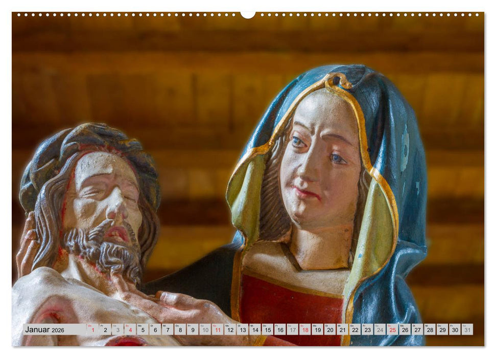 Kirchen und Kapellen (CALVENDO Premium Wandkalender 2026)