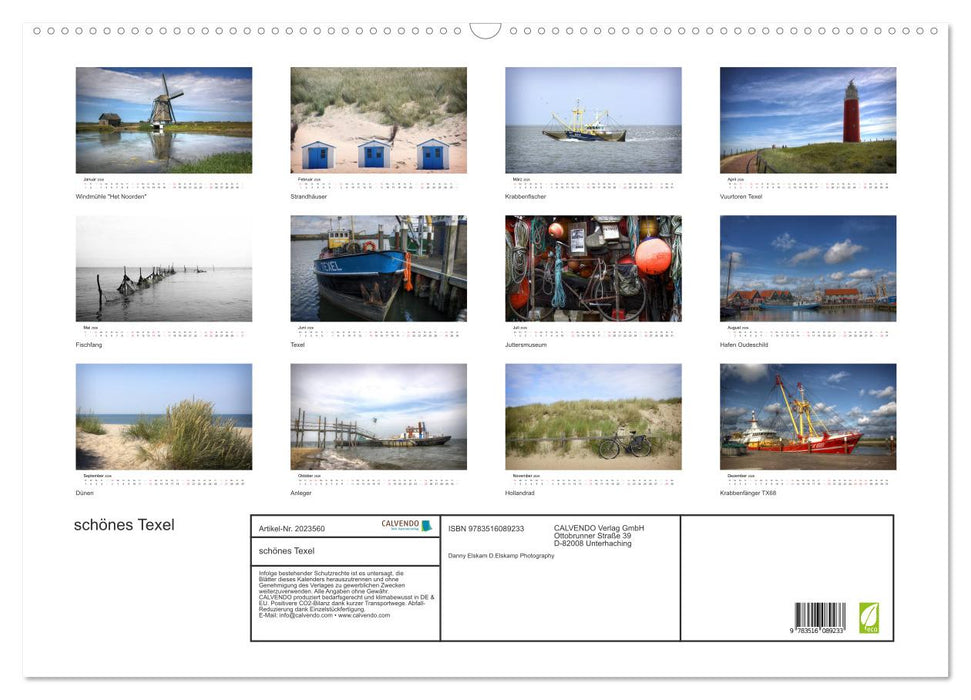 schönes Texel (CALVENDO Wandkalender 2026)