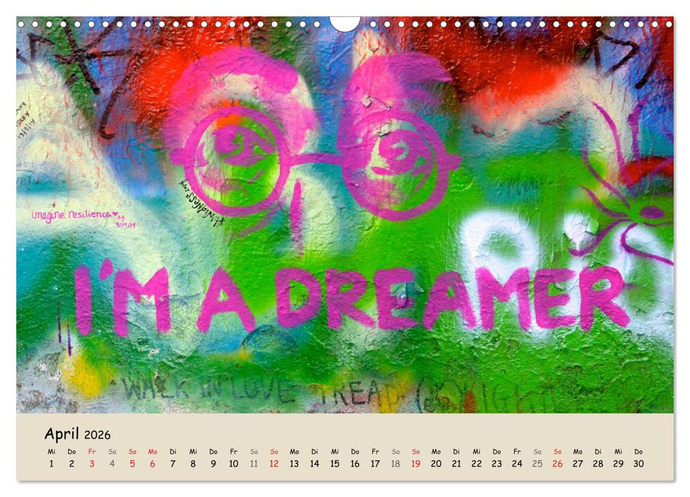 PRAG… wo der Frieden seine Mauer hat (CALVENDO Wandkalender 2026)