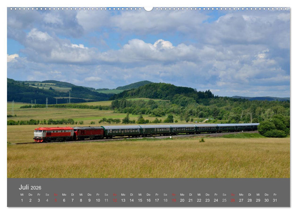 Eisenbahn Kalender 2026 - Oberlausitz und Nachbarländer (CALVENDO Premium Wandkalender 2026)
