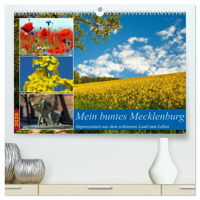 Mein buntes Mecklenburg (CALVENDO Premium Wandkalender 2026)