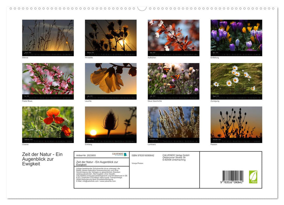 Zeit der Natur - Ein Augenblick zur Ewigkeit (CALVENDO Premium Wandkalender 2026)