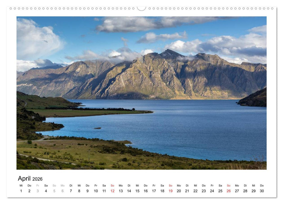 Neuseeland - ein Naturparadies (CALVENDO Premium Wandkalender 2026)