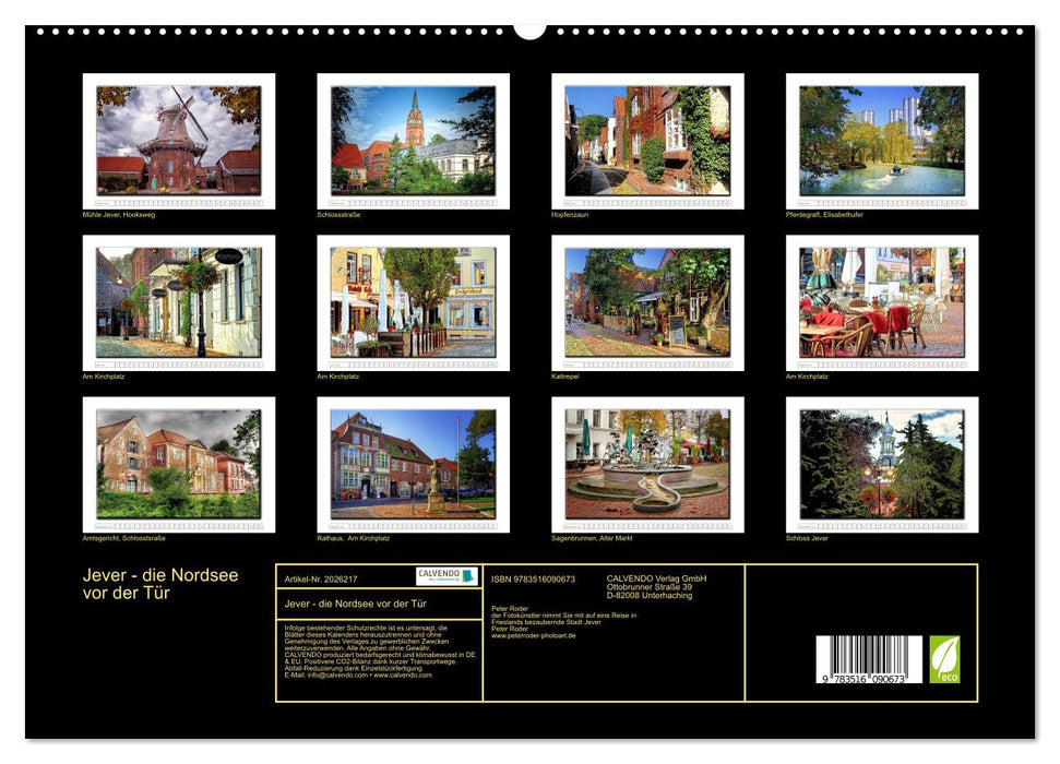 Jever - die Nordsee vor der Tür (CALVENDO Premium Wandkalender 2026)