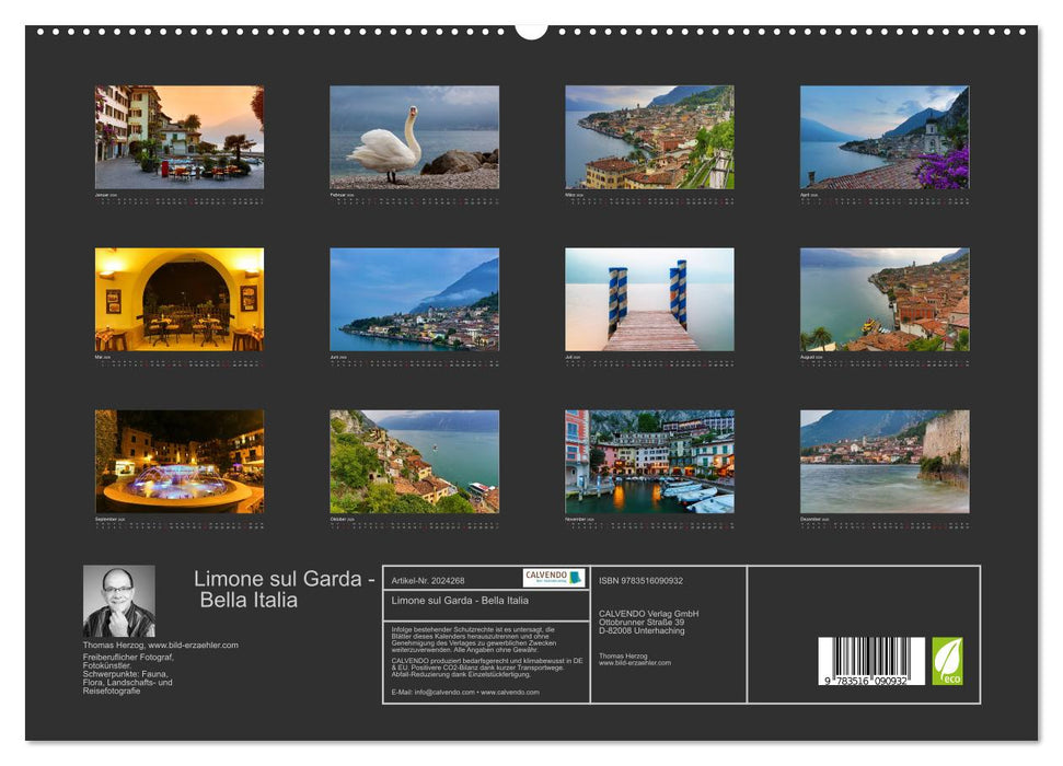 Limone sul Garda - Bella Italia (CALVENDO Premium Wandkalender 2026)