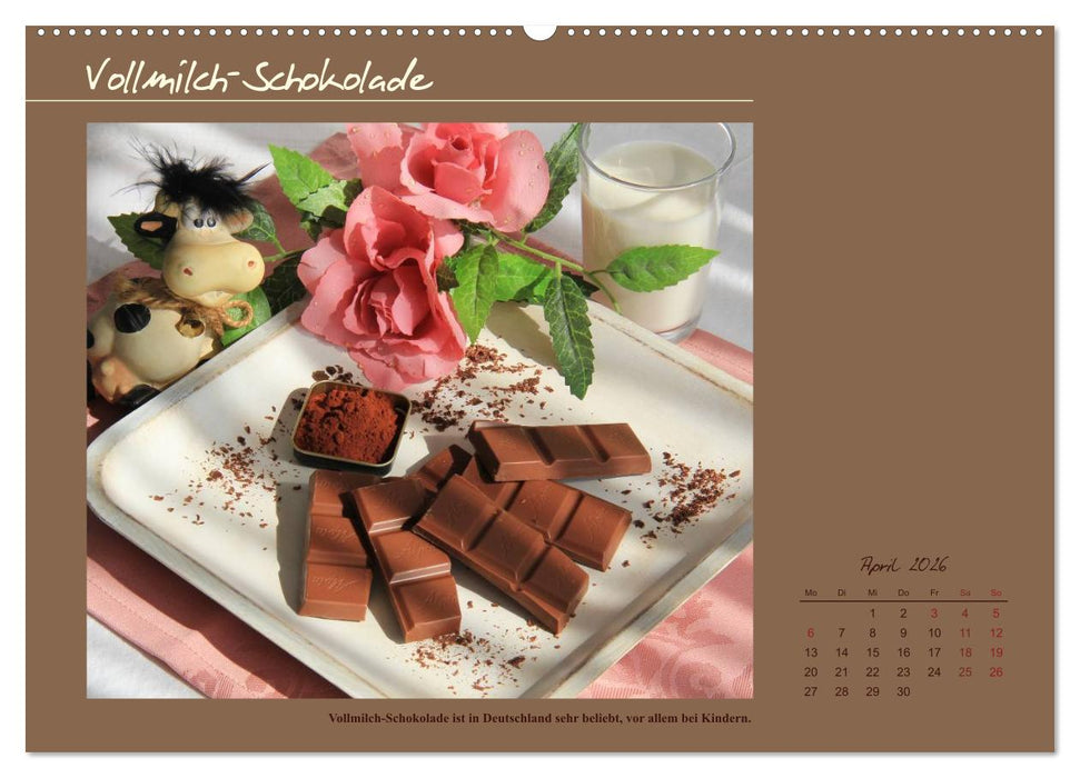 Schokolade - aus der Kakaobohne (CALVENDO Premium Wandkalender 2026)