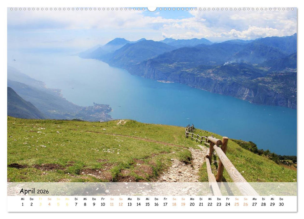 Nördlicher Gardasee - Die Regionen um Limone und Malcesine (CALVENDO Premium Wandkalender 2026)