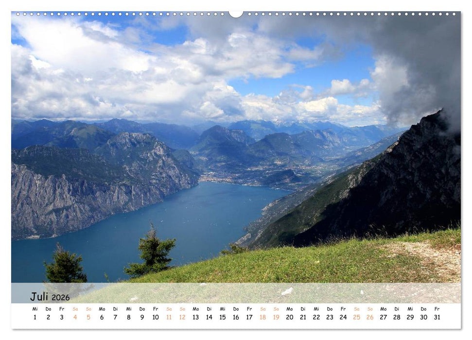 Nördlicher Gardasee - Die Regionen um Limone und Malcesine (CALVENDO Premium Wandkalender 2026)