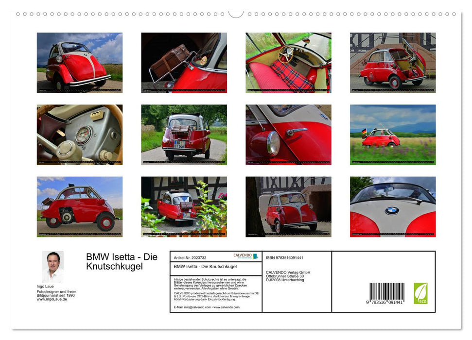 BMW Isetta - Die Knutschkugel (CALVENDO Premium Wandkalender 2026)
