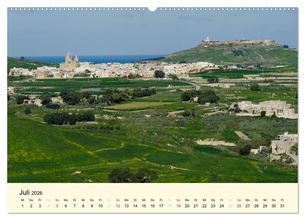 Malta und Gozo, Perlen im Mittelmeer (CALVENDO Premium Wandkalender 2026)