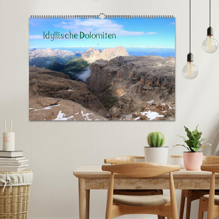 Idyllische Dolomiten (CALVENDO Wandkalender 2026)