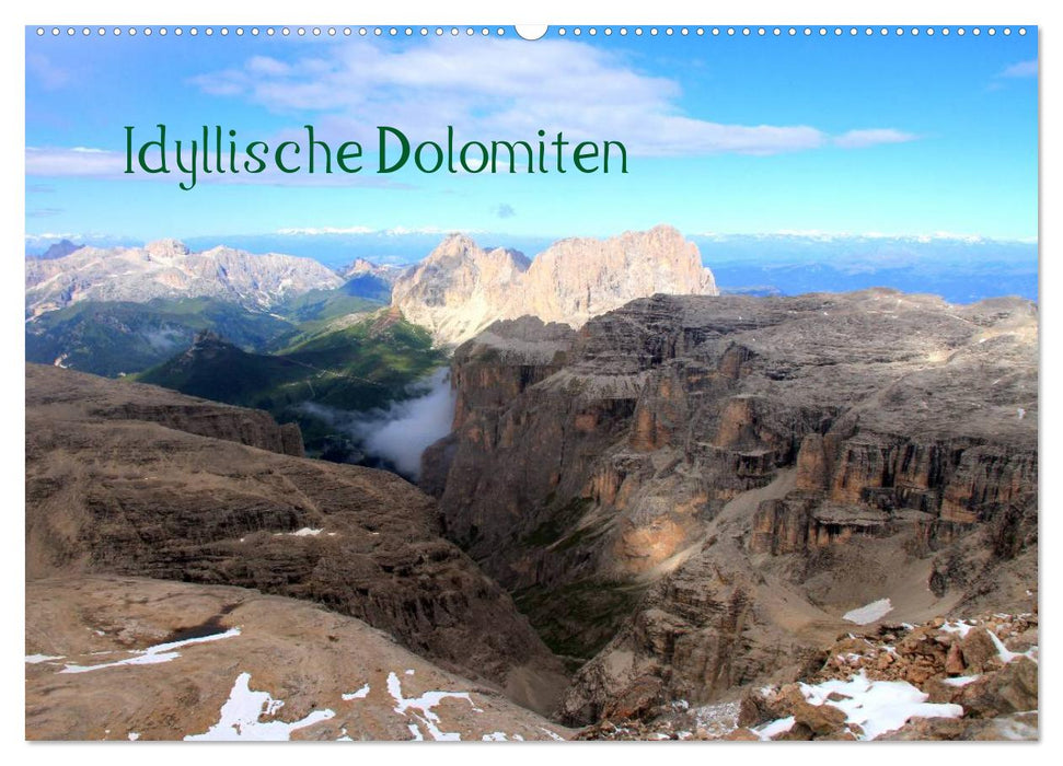 Idyllische Dolomiten (CALVENDO Wandkalender 2026)