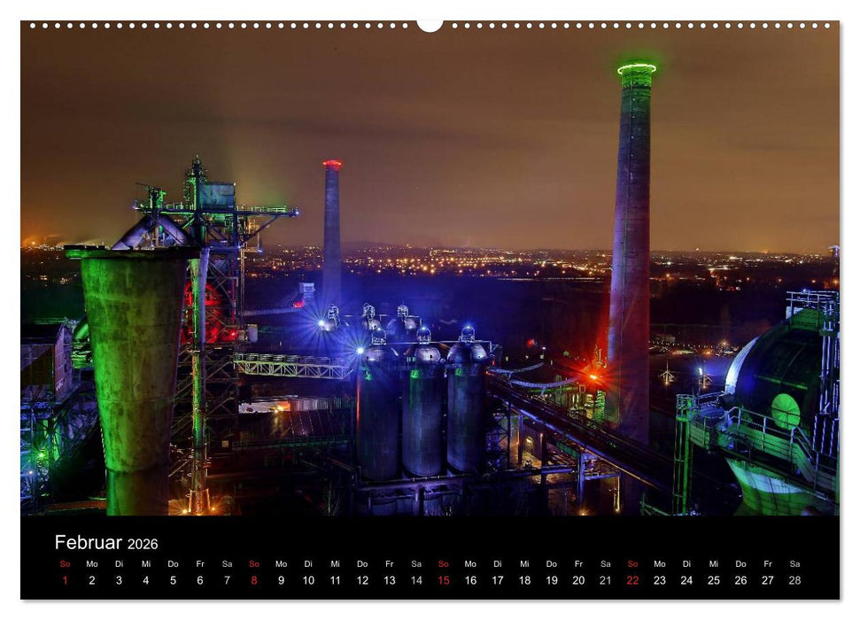 Duisburg Nachtmomente 2026 (CALVENDO Premium Wandkalender 2026)
