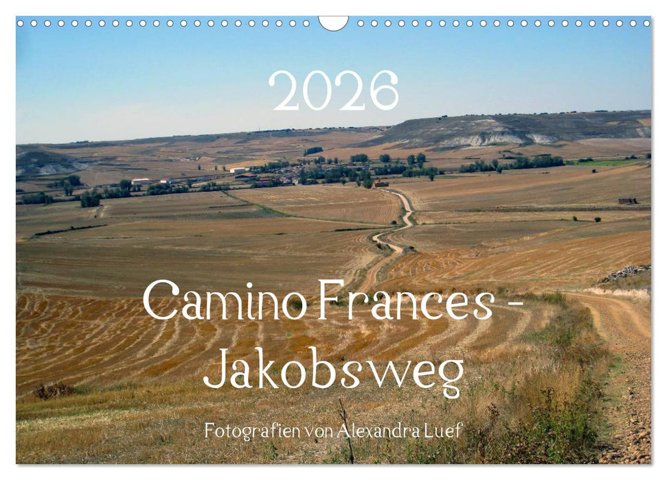 Camino Frances - Jakobsweg (CALVENDO Wandkalender 2026)