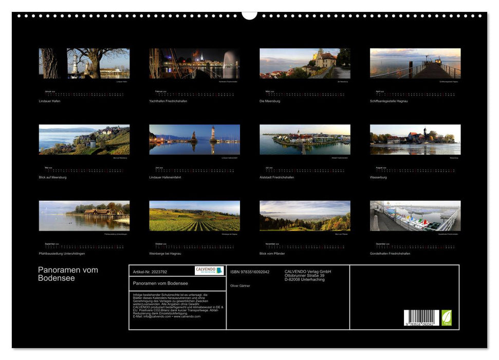 Panoramen vom Bodensee (CALVENDO Wandkalender 2026)