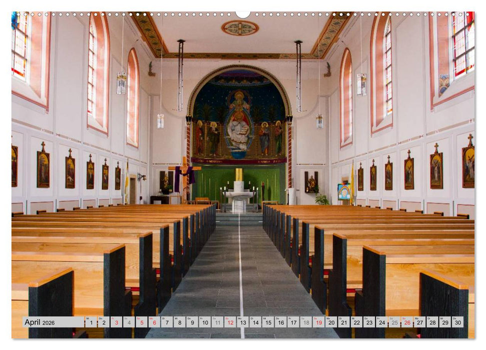 Kirchen und Kapellen (CALVENDO Wandkalender 2026)