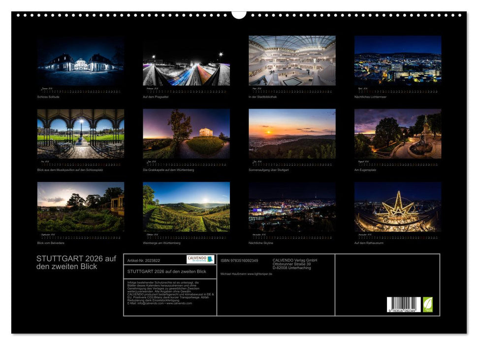 STUTTGART 2026 auf den zweiten Blick (CALVENDO Wandkalender 2026)