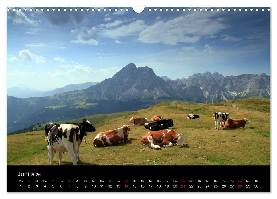 Südtirol, die Perle Italiens (CALVENDO Wandkalender 2026)