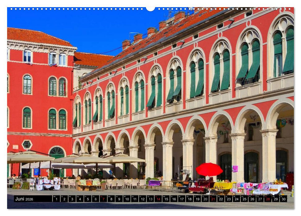 Split Metropole Dalmatiens (CALVENDO Premium Wandkalender 2026)