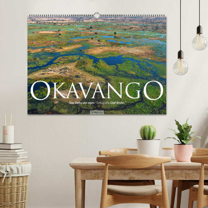 Okavango - Das Delta von oben (CALVENDO Wandkalender 2026)