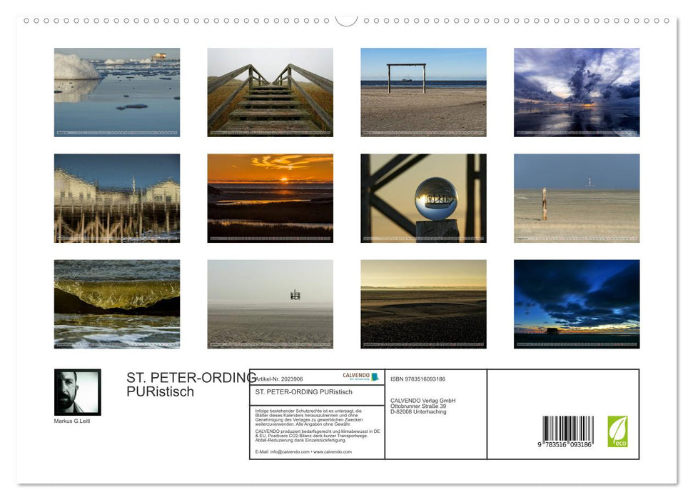 ST. PETER-ORDING PURistisch (CALVENDO Premium Wandkalender 2026)