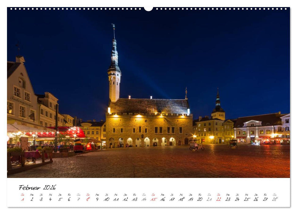 Tallinn Altstadt (CALVENDO Premium Wandkalender 2026)