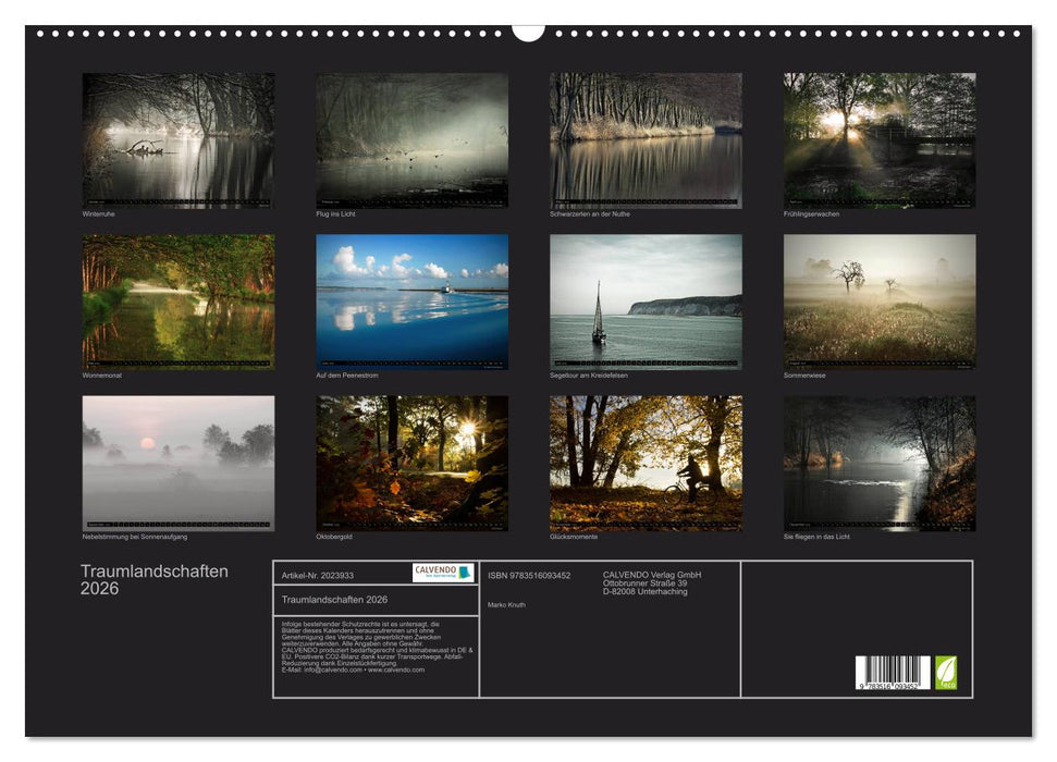 Traumlandschaften 2026 (CALVENDO Wandkalender 2026)
