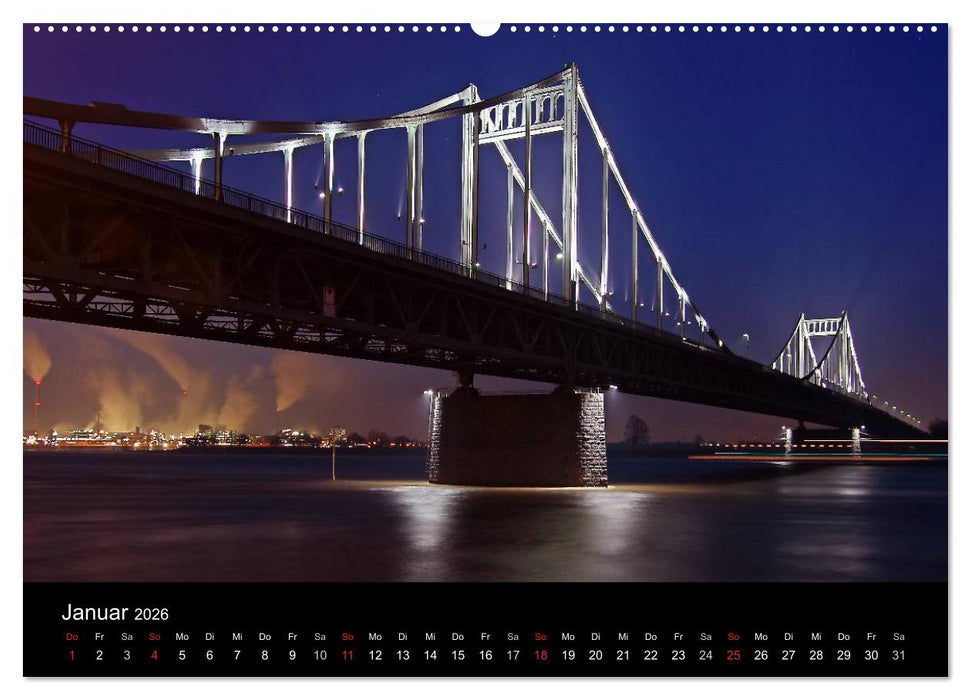 Duisburg Nachtmomente 2026 (CALVENDO Wandkalender 2026)
