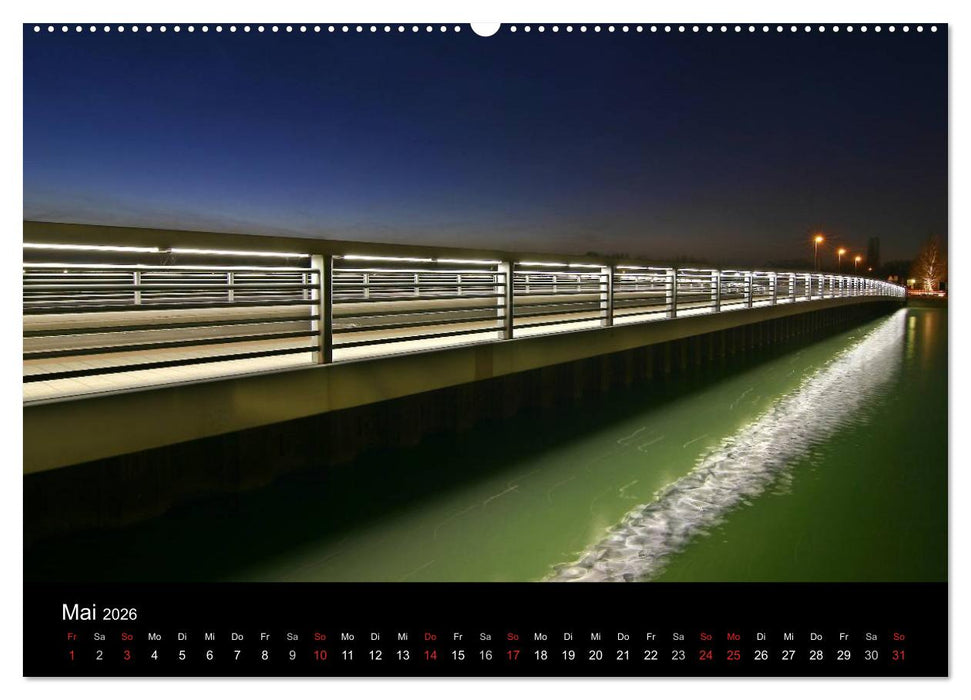Duisburg Nachtmomente 2026 (CALVENDO Wandkalender 2026)