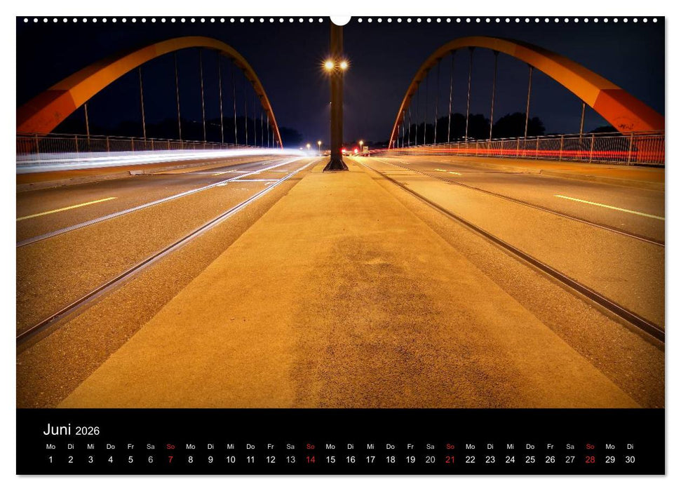 Duisburg Nachtmomente 2026 (CALVENDO Wandkalender 2026)