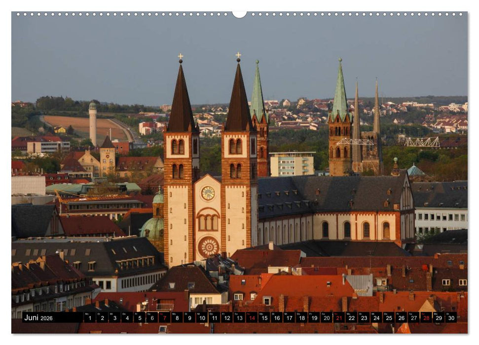 Würzburg am Abend (CALVENDO Premium Wandkalender 2026)