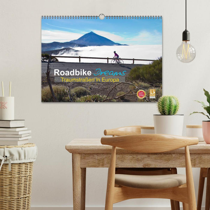 Roadbike Dreams. Traumstraßen in Europa (CALVENDO Wandkalender 2026)