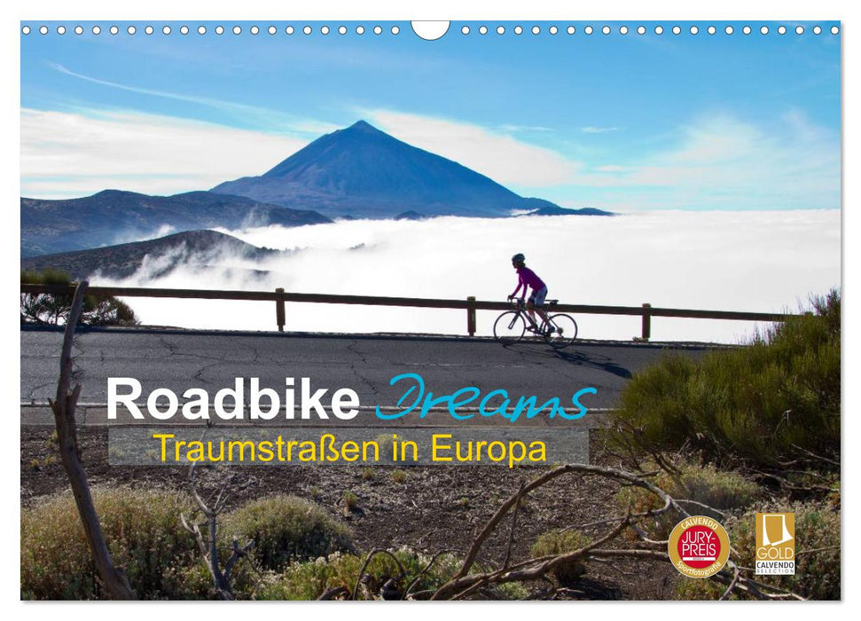 Roadbike Dreams. Traumstraßen in Europa (CALVENDO Wandkalender 2026)