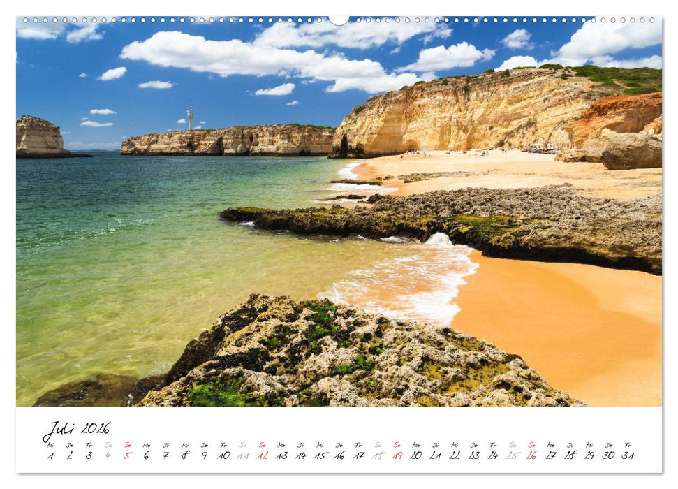 Die portugiesische Atlantikküste - Algarve (CALVENDO Premium Wandkalender 2026)
