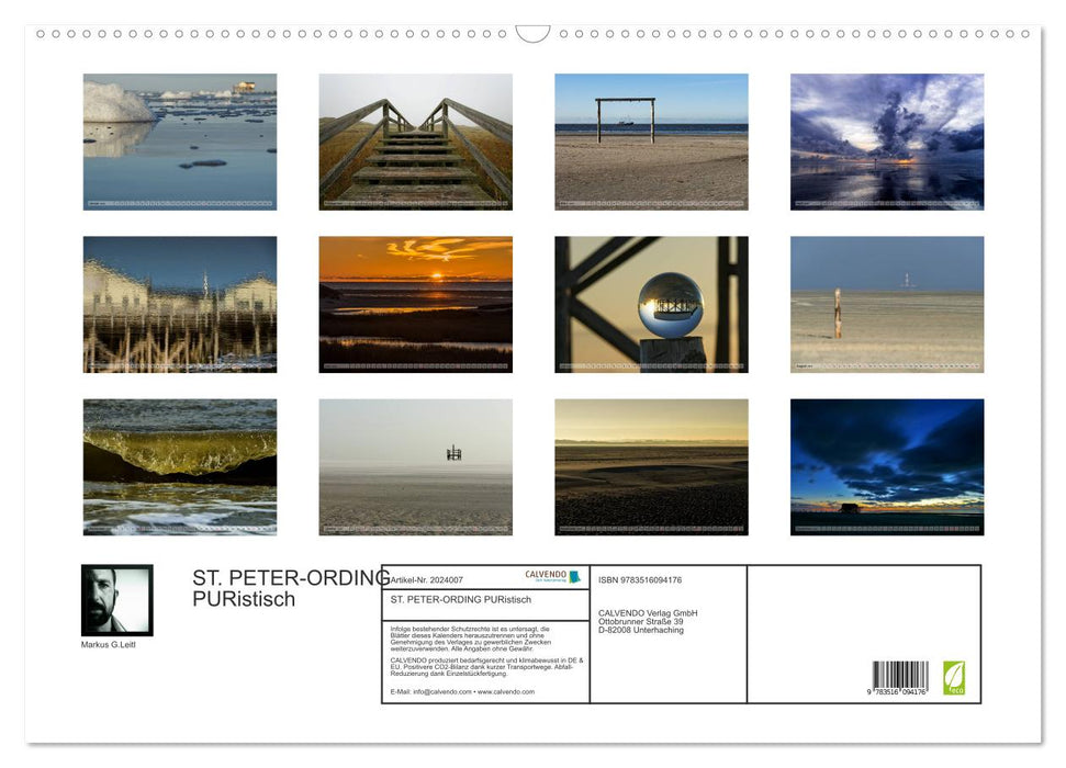 ST. PETER-ORDING PURistisch (CALVENDO Wandkalender 2026)