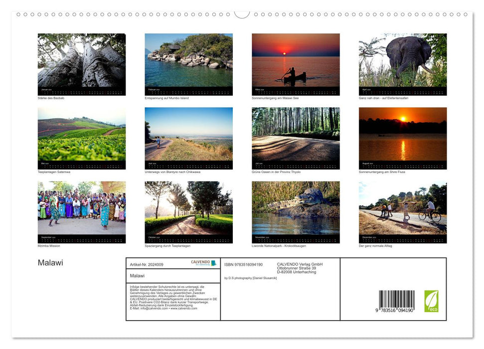 Malawi (CALVENDO Premium Wandkalender 2026)