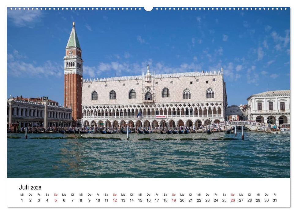Die Attraktionen von Venedig (CALVENDO Premium Wandkalender 2026)