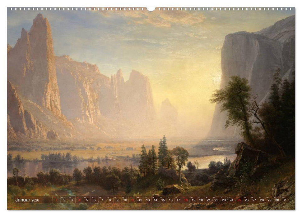 Gemalte Landschaften (CALVENDO Premium Wandkalender 2026)