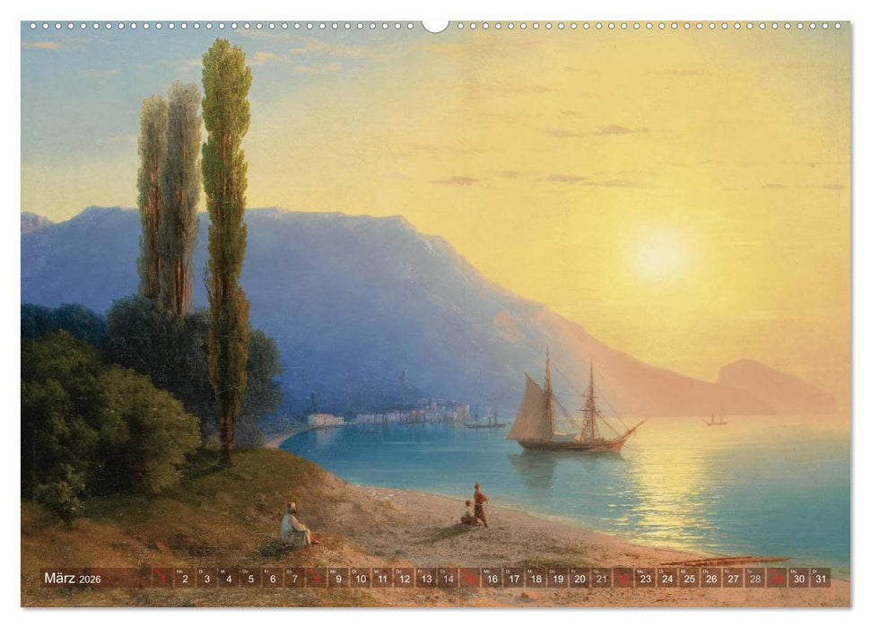 Gemalte Landschaften (CALVENDO Premium Wandkalender 2026)