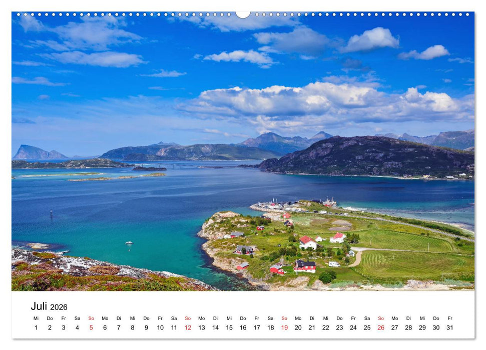 Norwegen 2026 - vom Fjord zum Fjell (CALVENDO Premium Wandkalender 2026)