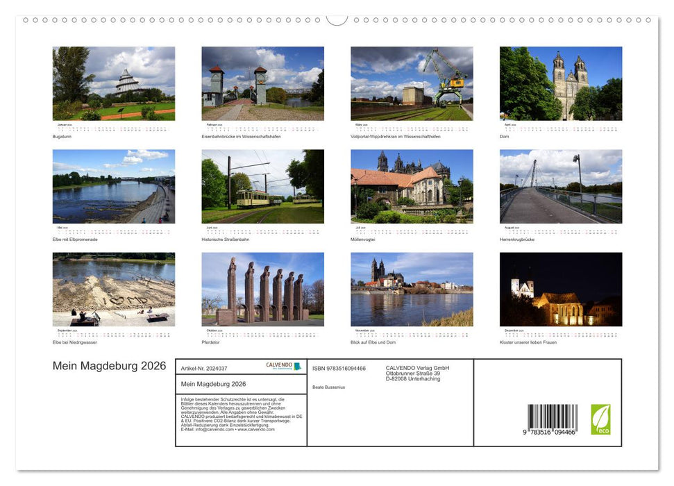 Mein Magdeburg 2026 (CALVENDO Premium Wandkalender 2026)