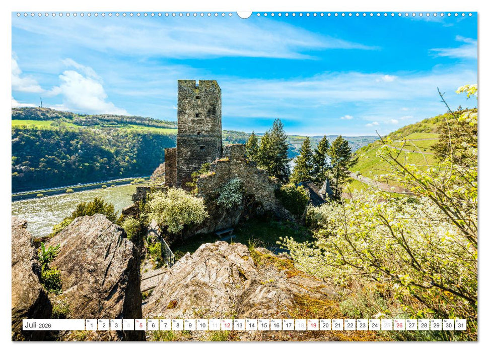 Kaub - Romantische Stadt am Rhein (CALVENDO Premium Wandkalender 2026)