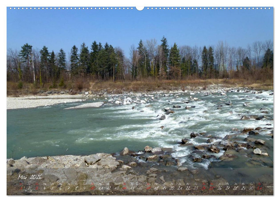 Wasserkraft - Die Bregenzer Ache (CALVENDO Premium Wandkalender 2026)