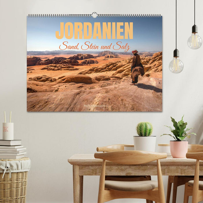 Jordanien Sand, Stein und Salz (CALVENDO Wandkalender 2026)