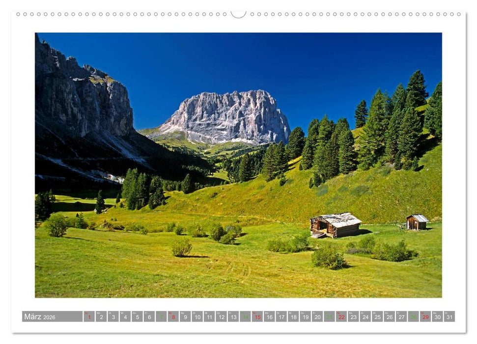 SÜDTIROL - Land der Berge (CALVENDO Premium Wandkalender 2026)