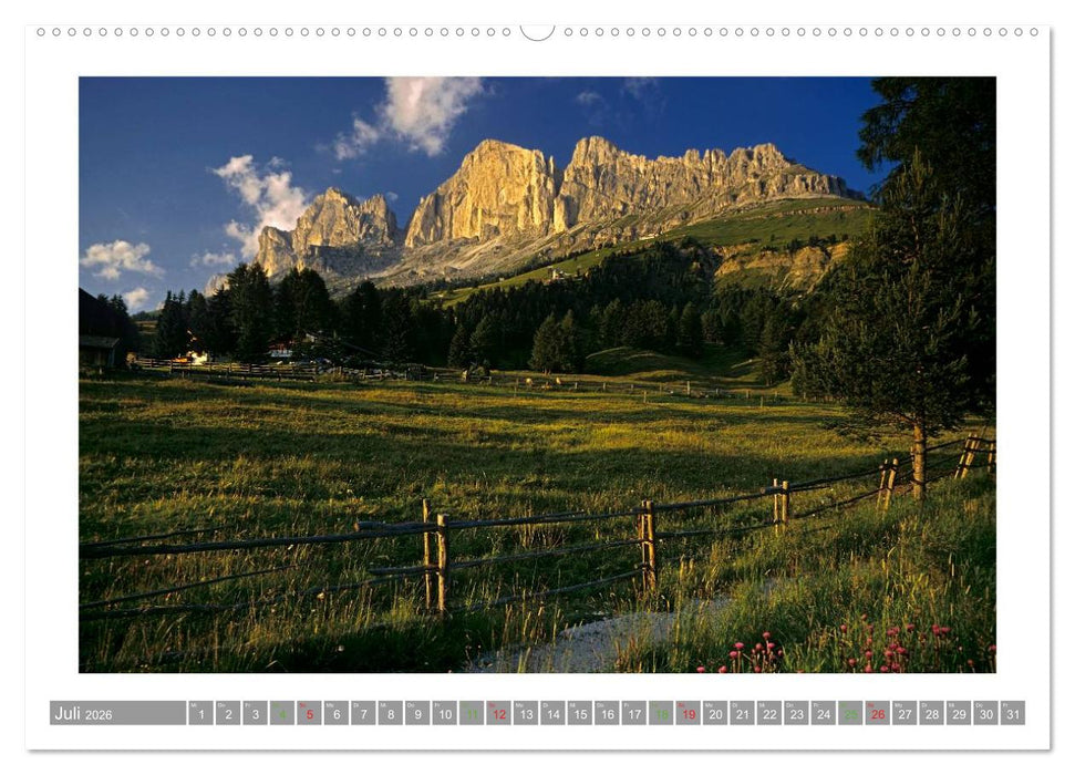 SÜDTIROL - Land der Berge (CALVENDO Premium Wandkalender 2026)