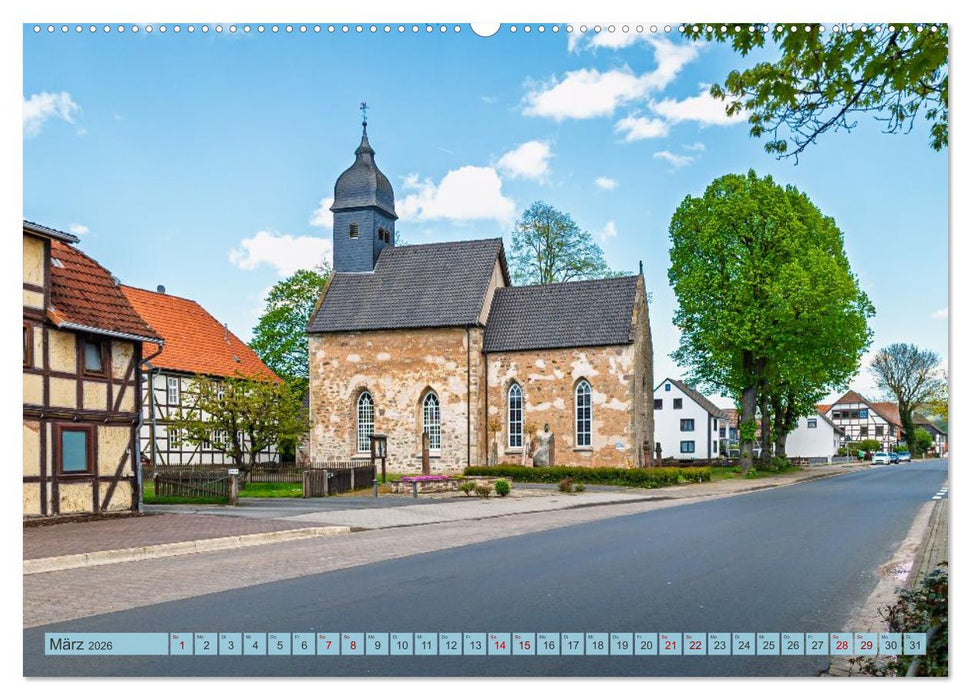 Die Obere Weser - Von Hannoversch Münden bis Bad Karlshafen (CALVENDO Wandkalender 2026)