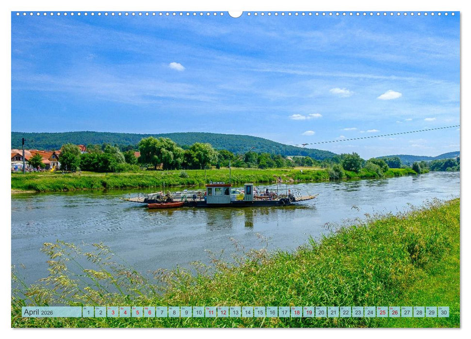 Die Obere Weser - Von Hannoversch Münden bis Bad Karlshafen (CALVENDO Wandkalender 2026)